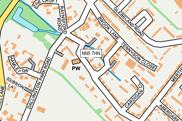 NN5 7HN map - OS OpenMap – Local (Ordnance Survey)