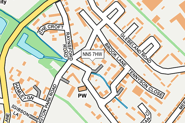 NN5 7HW map - OS OpenMap – Local (Ordnance Survey)