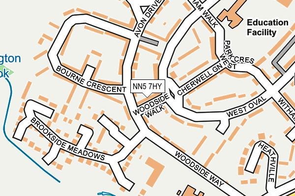 NN5 7HY map - OS OpenMap – Local (Ordnance Survey)