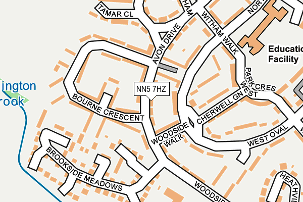 NN5 7HZ map - OS OpenMap – Local (Ordnance Survey)