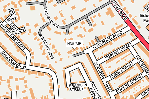 NN5 7JR map - OS OpenMap – Local (Ordnance Survey)