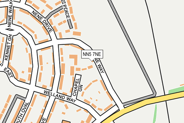 NN5 7NE map - OS OpenMap – Local (Ordnance Survey)