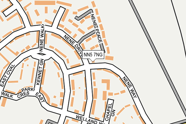 NN5 7NG map - OS OpenMap – Local (Ordnance Survey)