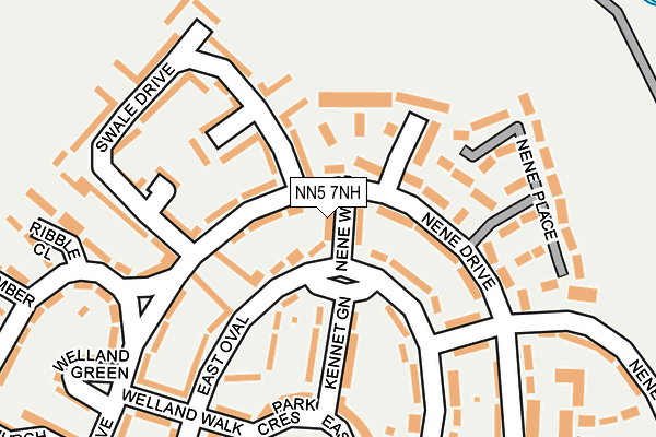 NN5 7NH map - OS OpenMap – Local (Ordnance Survey)