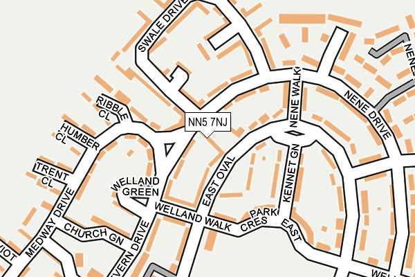 NN5 7NJ map - OS OpenMap – Local (Ordnance Survey)