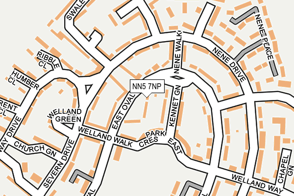 NN5 7NP map - OS OpenMap – Local (Ordnance Survey)