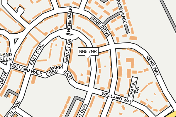 NN5 7NR map - OS OpenMap – Local (Ordnance Survey)
