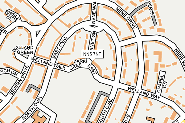NN5 7NT map - OS OpenMap – Local (Ordnance Survey)