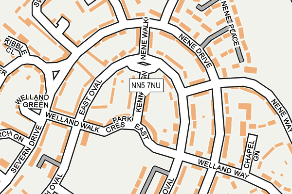 NN5 7NU map - OS OpenMap – Local (Ordnance Survey)