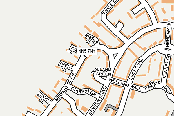 NN5 7NY map - OS OpenMap – Local (Ordnance Survey)
