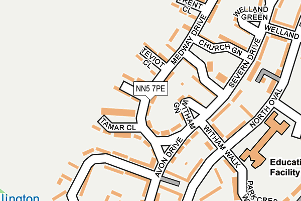 NN5 7PE map - OS OpenMap – Local (Ordnance Survey)