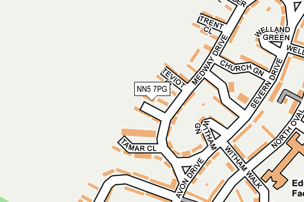 NN5 7PG map - OS OpenMap – Local (Ordnance Survey)