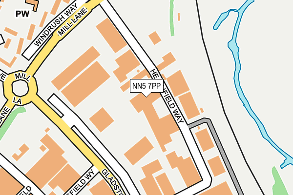 NN5 7PP map - OS OpenMap – Local (Ordnance Survey)