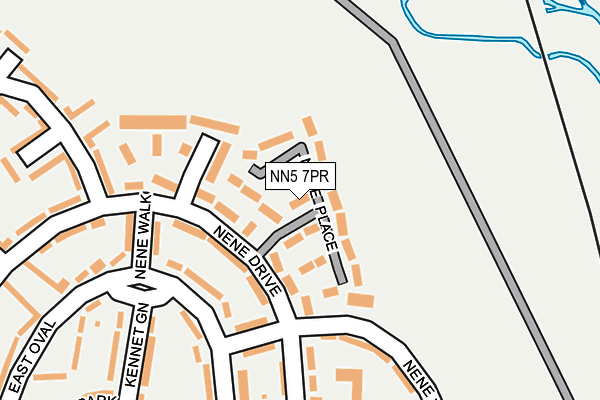 NN5 7PR map - OS OpenMap – Local (Ordnance Survey)