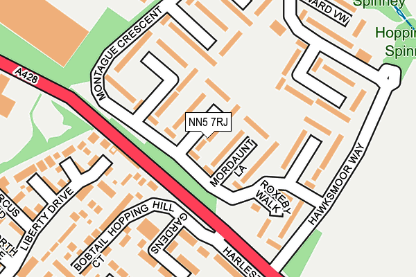 NN5 7RJ map - OS OpenMap – Local (Ordnance Survey)