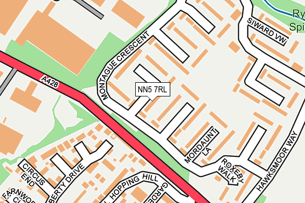 NN5 7RL map - OS OpenMap – Local (Ordnance Survey)