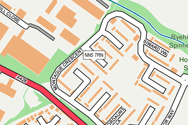 NN5 7RN map - OS OpenMap – Local (Ordnance Survey)