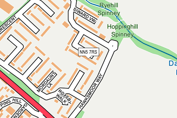 NN5 7RS map - OS OpenMap – Local (Ordnance Survey)