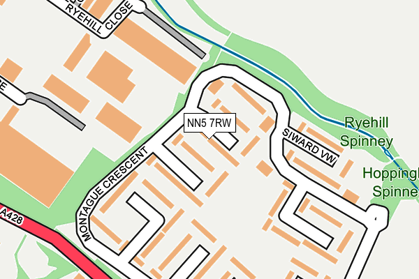 NN5 7RW map - OS OpenMap – Local (Ordnance Survey)