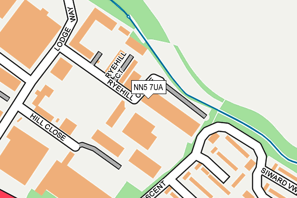 NN5 7UA map - OS OpenMap – Local (Ordnance Survey)