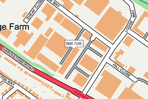 NN5 7UW map - OS OpenMap – Local (Ordnance Survey)