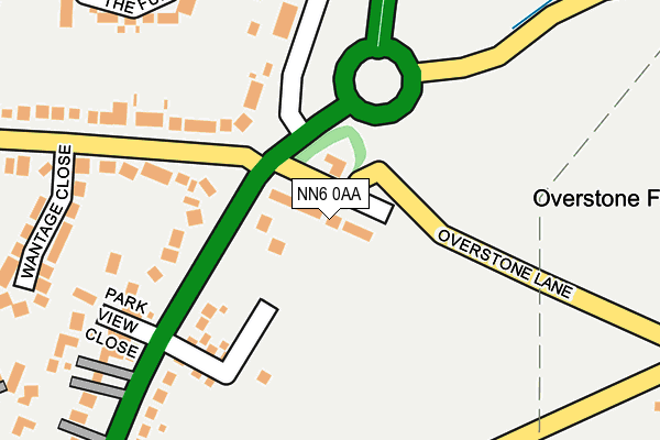 NN6 0AA map - OS OpenMap – Local (Ordnance Survey)