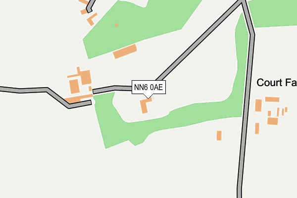 NN6 0AE map - OS OpenMap – Local (Ordnance Survey)