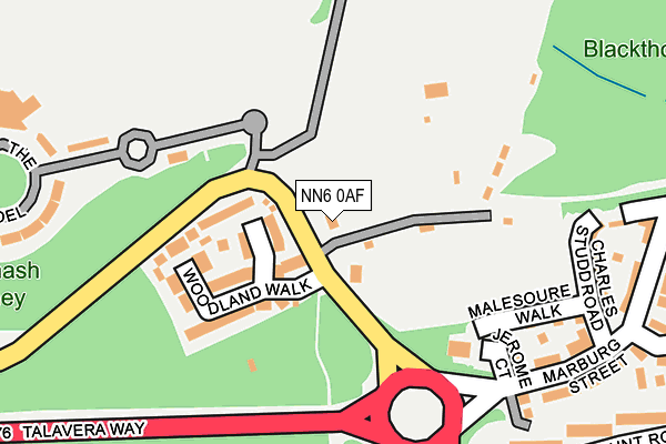 NN6 0AF map - OS OpenMap – Local (Ordnance Survey)