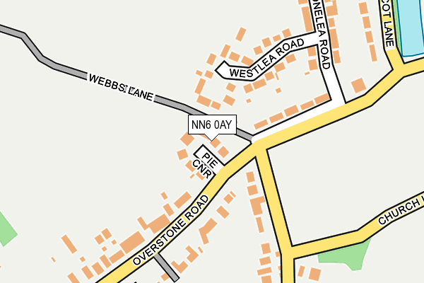 NN6 0AY map - OS OpenMap – Local (Ordnance Survey)