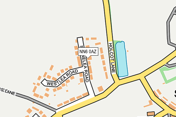 NN6 0AZ map - OS OpenMap – Local (Ordnance Survey)