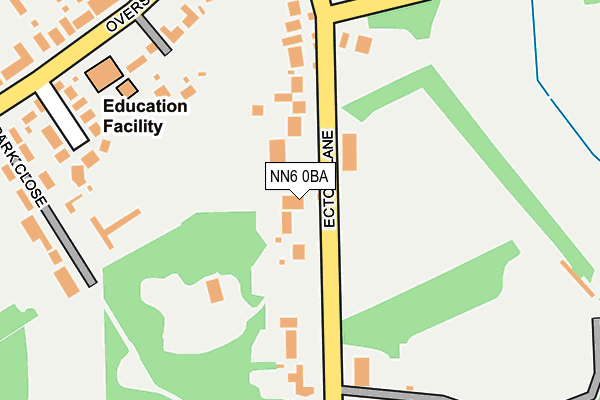 NN6 0BA map - OS OpenMap – Local (Ordnance Survey)