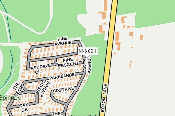 NN6 0DH map - OS OpenMap – Local (Ordnance Survey)