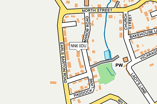 NN6 0DU map - OS OpenMap – Local (Ordnance Survey)