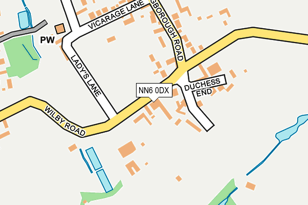 NN6 0DX map - OS OpenMap – Local (Ordnance Survey)