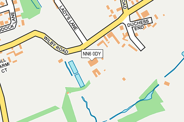 NN6 0DY map - OS OpenMap – Local (Ordnance Survey)