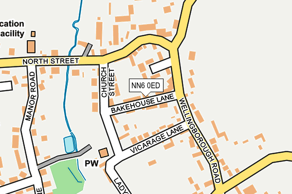NN6 0ED map - OS OpenMap – Local (Ordnance Survey)