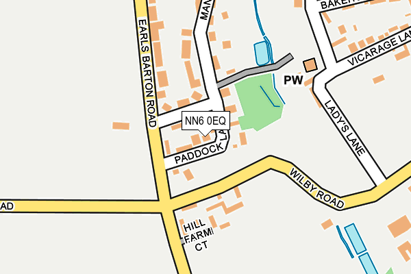 NN6 0EQ map - OS OpenMap – Local (Ordnance Survey)