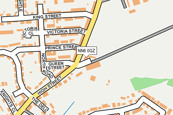 NN6 0GZ map - OS OpenMap – Local (Ordnance Survey)