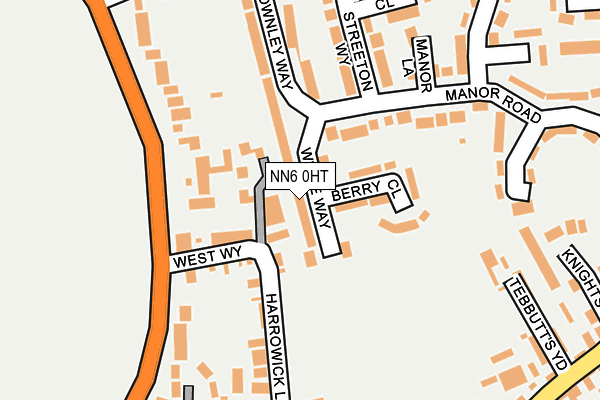NN6 0HT map - OS OpenMap – Local (Ordnance Survey)