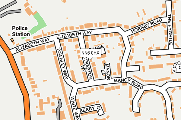 NN6 0HX map - OS OpenMap – Local (Ordnance Survey)