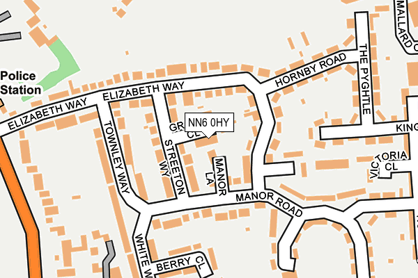NN6 0HY map - OS OpenMap – Local (Ordnance Survey)