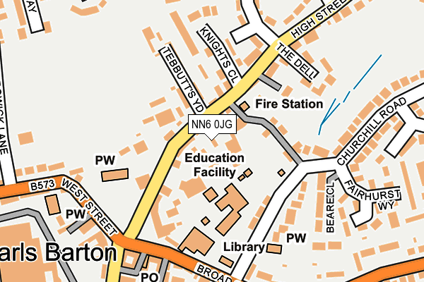 Map of EARLS BARTON PIZZA LTD at local scale