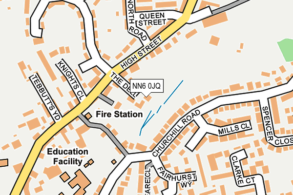 NN6 0JQ map - OS OpenMap – Local (Ordnance Survey)