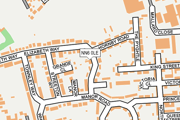 NN6 0LE map - OS OpenMap – Local (Ordnance Survey)