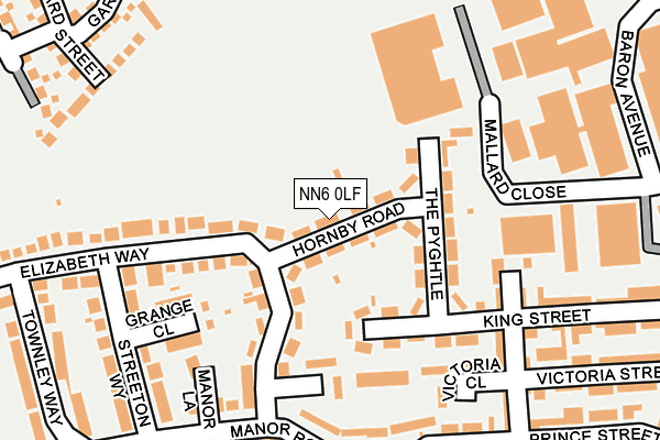 NN6 0LF map - OS OpenMap – Local (Ordnance Survey)