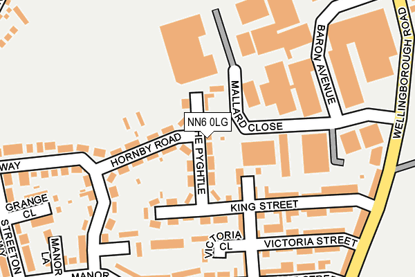 NN6 0LG map - OS OpenMap – Local (Ordnance Survey)
