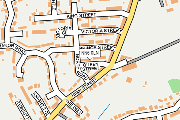 NN6 0LN map - OS OpenMap – Local (Ordnance Survey)