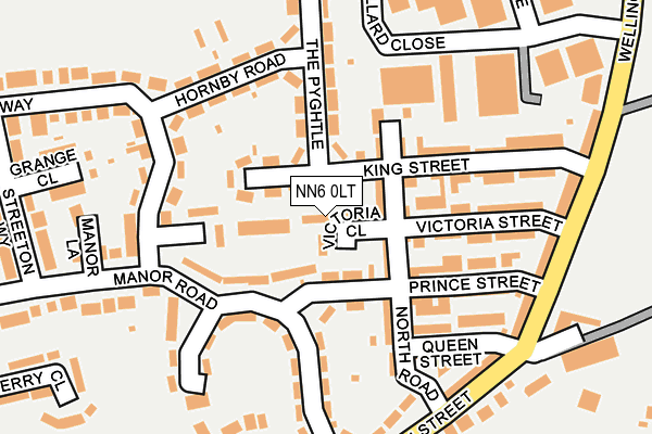 NN6 0LT map - OS OpenMap – Local (Ordnance Survey)