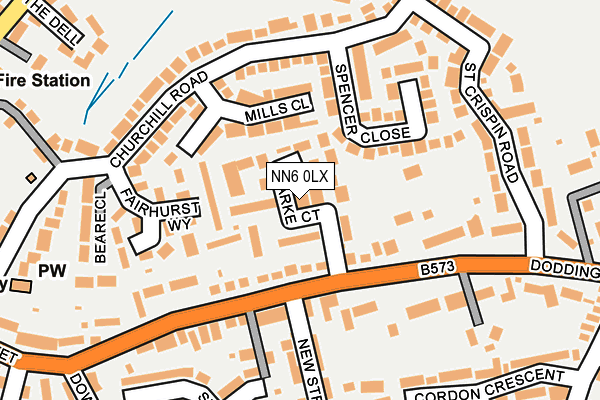 NN6 0LX map - OS OpenMap – Local (Ordnance Survey)