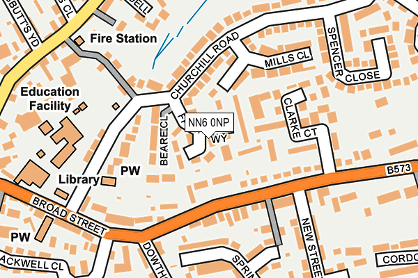 NN6 0NP map - OS OpenMap – Local (Ordnance Survey)